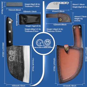 XYJ 6.7-Inch Serbian Chef's Knife - Premium Cleaver