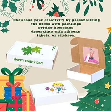 MOTO BOX 50 Pack 7x5x2 Small White Shipping Boxes - Corrugated Cardboard Mailer for Packaging, Mailing, Moving, Gifts - Eco-Friendly and Recyclable - Manufacturer Direct