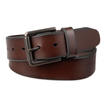 Dockers Men's Casual Leather Belt - Authentic Comfort and Style
