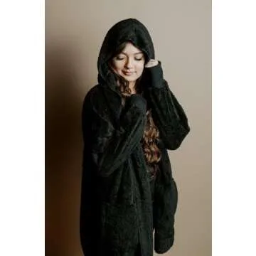 Stylish CHICGAL Womens Fuzzy Hooded Jacket - Perfect for Fall