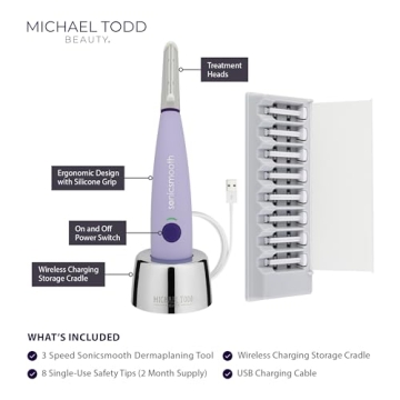 Revolutionary MICHAEL TODD Beauty Sonicsmooth Dermaplaning Tool