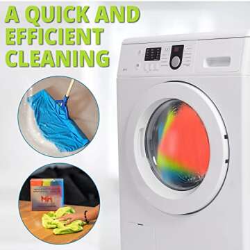 HELOMOR 3 Extra Large Floor Microfiber Cleaning Clothes, 30"x18" for Squeegee Mop, Multi-Purpose Color Rags, Reusable for House Floor Kitchen Car Window Highly Absorbent, Lint and Streak Free