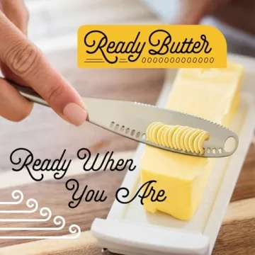 Houseify READY BUTTER 3-in-1 Stainless Steel Butter Knife
