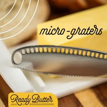 Houseify READY BUTTER 3-in-1 Stainless Steel Butter Knife
