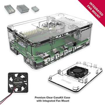 CanaKit Raspberry Pi 4 4GB Basic Starter Kit with Fan