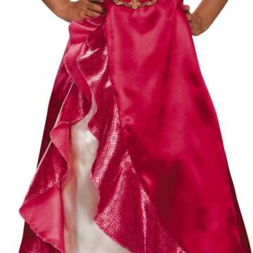 Disguise Disney Elena of Avalor Adventure Classic Girls' Costume Pink/Red/Kaf5 Lavender, XS (3T-4T)