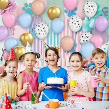 Dog Paw Balloons - 12 Inch 50Pcs Birthday Decoration Set