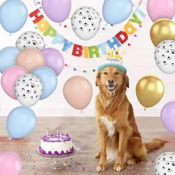 Dog Paw Balloons - 12 Inch 50Pcs Birthday Decoration Set