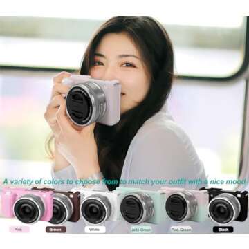Pocoukate Silicone Case for Sony ZV-E10 Camera Protection