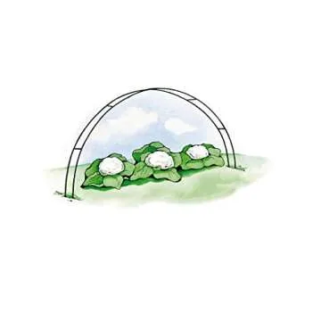 Gardener's Supply Company Garden Hoops Grow Tunnel Support | Greenhouse Arch Frame for Raised Bed Plants & Vegetable Planter Box | 58" L x 4" W (Set of 6)