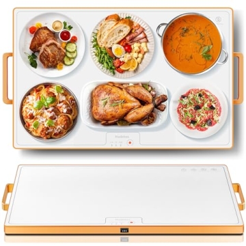 Large Electric Warming Tray for Food with Thermostat