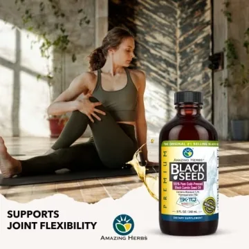 Amazing Herbs Premium Black Seed Oil for Wellness Boost