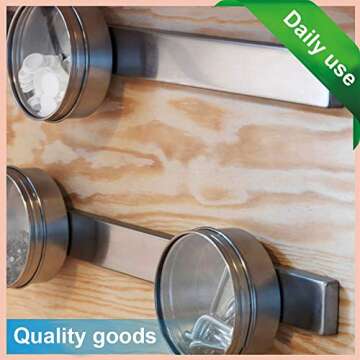 MIKEDE 12 Pack Neodymium Bar Magnets with Adhesive