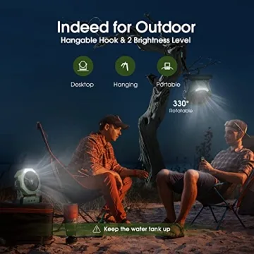 Ausic Portable Misting Fan with Rechargeable Battery