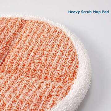 6 Pack Replacement Pads for Bissell Spinwave 2124,2039A,2307,23157,20391,20399 Powered Hard Floor Mop