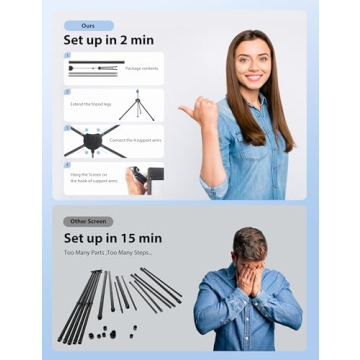 PARIS RHÔNE 80-inch Portable Projector Screen for Cinema