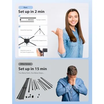 PARIS RHÔNE 80-inch Portable Projector Screen for Cinema