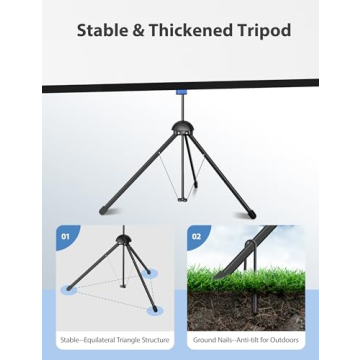 PARIS RHÔNE 80-inch Portable Projector Screen for Cinema