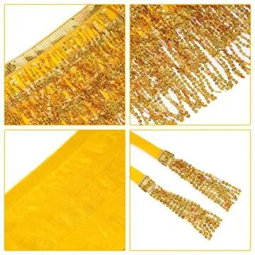Belly Dance Sequin Tassel Skirt for Parties and Fun