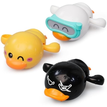 LiKee Baby Bath Toys for Toddlers 1-3, Floating Wind-Up Kids Bathtub Toys for 1 2 3 4 5 6 Years Old ...