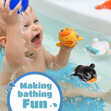 LiKee Floating Wind-Up Bath Toys for Toddlers - Fun Bath Time!