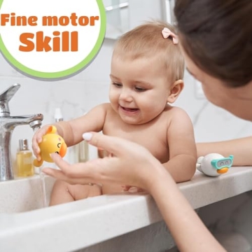 LiKee Floating Wind-Up Bath Toys for Toddlers - Fun Bath Time!