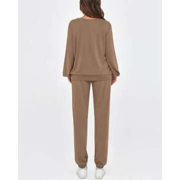 Okiwam Women's Cozy 2 Piece Lounge Set - Stylish & Comfortable