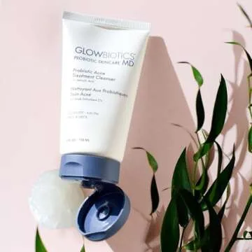 Glowbiotics Probiotic Acne Cleanser: Gentle Foaming Face Wash for Acne-Prone Skin | Clears Pores, Removes Dirt & Oil, Soothes Redness with Salicylic Acid & Niacinamide