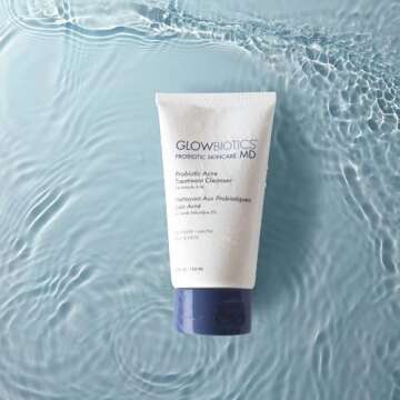 Glowbiotics Probiotic Acne Cleanser: Gentle Foaming Face Wash for Acne-Prone Skin | Clears Pores, Removes Dirt & Oil, Soothes Redness with Salicylic Acid & Niacinamide
