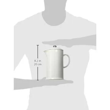 Le Creuset Stoneware French Press, 34 oz., White
