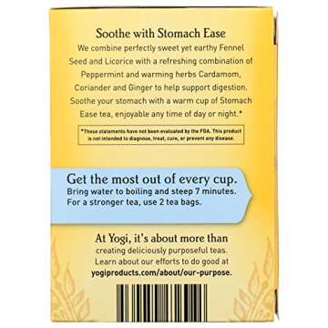 Yogi Tea, Stomach Ease, 16 Count