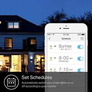 Kasa Smart Bulb, 850 Lumens, Full Color Changing Dimmable WiFi LED Light Bulb Compatible with Alexa and Google Home, A19, 9.5W,2.4Ghz only, No Hub Required 1-Pack(KL130)