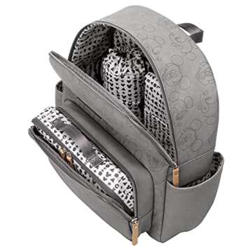 Petunia Pickle Bottom District Backpack | Baby Bag | Baby Diaper Bag for Parents | Baby Backpack Diaper Bag | Stylish, Spacious Backpack for On-The-Go Modern Moms & Dads | Love Mickey Mouse