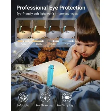 Portable USB Rechargeable Book Reading Light for Night