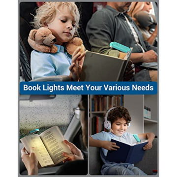 Portable USB Rechargeable Book Reading Light for Night