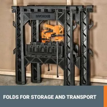 Worx WX065 Clamping Sawhorses with Bar Clamps