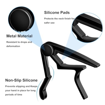 JINWEE Guitar Tuner and Capo Set for Beginners