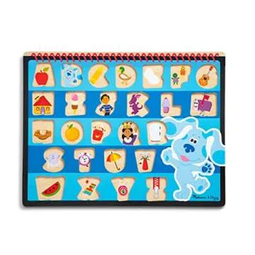 Melissa & Doug Blue's Clues & You! Wooden Chunky Puzzle - Alphabet (26 Pieces), Multi