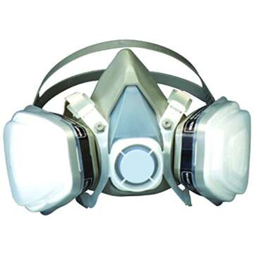 3M P95 Respirator, Half Face, Disposable, Spray Painting, Pesticides, Construction, 53P71, Large Siz...