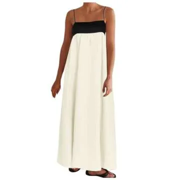 Stylish Women’s Linen Maxi Dress for Summer Outings