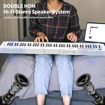 Digital Piano with 88 Semi-Weighted Keys for Beginners
