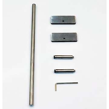 RACOFSB Fingerboard Rail Obstacles Self Assembled Made of Solid Stainless Steel for Pro Finger Skateboard (11" Long 2.2" Tall)