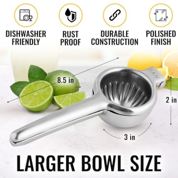 Premium Stainless Steel Lemon Squeezer by Zulay Kitchen