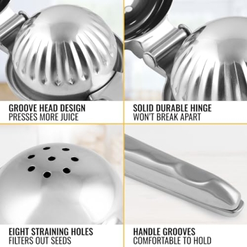 Premium Stainless Steel Lemon Squeezer by Zulay Kitchen