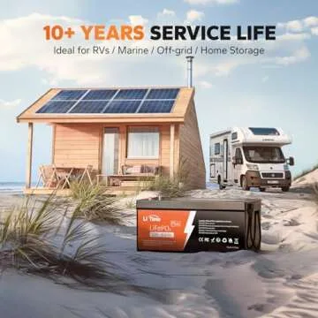 Litime 12V 400Ah LiFePO4 Lithium Battery 3200W Max. Load Power Group 8D Battery Built-in 250A BMS 5120Wh Usable Energy 4000-15000 Cycles & 10-Year Lifetime Perfect for RV Home Solar System Fishing