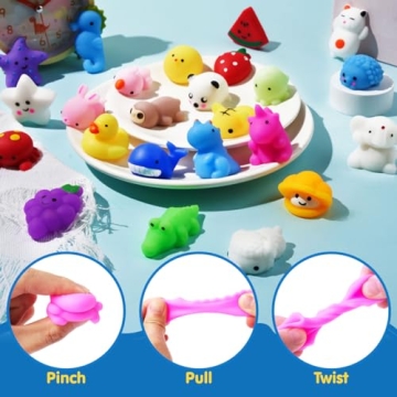 Affordable JOYIN Mochi Squishy Toys Set - 25 Mini Kawaii Gifts