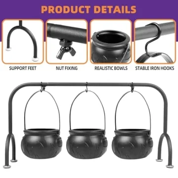 Kendane Witches Cauldron Candy Bowls for Halloween Fun!