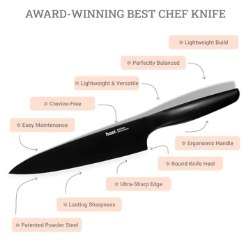 HAST Edition 8-Inch Chef Knife - Ultra-Sharp & Ergonomic