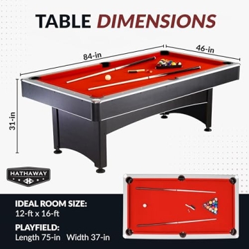 Hathaway Maverick Deluxe Pool Table With Ping Pong Combo