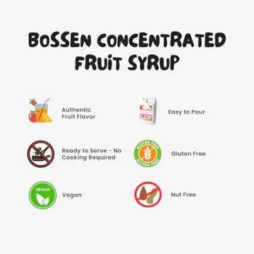 Bossen Concentrated Dragon Fruit Syrup - 5.5 lb for Bubble Tea & Smoothies